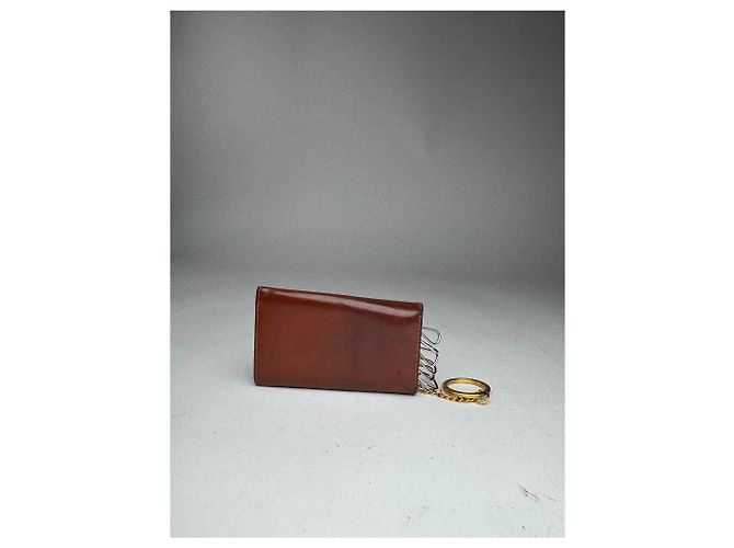 Portachiavi in pelle marrone Loewe Madrid vintage - vista 2