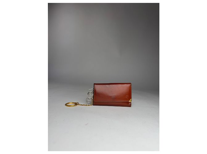 Portachiavi in pelle marrone Loewe Madrid vintage - vista 5