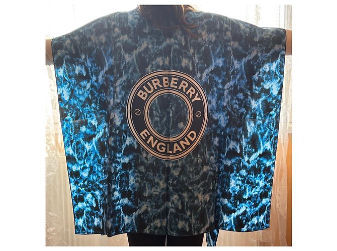 Burberry Seidenponcho Mehrfarbig Mehrfarben - Ansicht 7