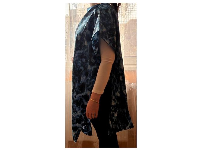 Burberry Seidenponcho Mehrfarbig Mehrfarben - Ansicht 8