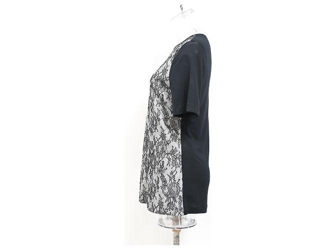 Camiseta de algodón negro con detalles de encaje Jason Wu - vista 7