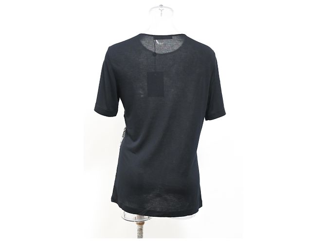 Camiseta de algodón negro con detalles de encaje Jason Wu - vista 8