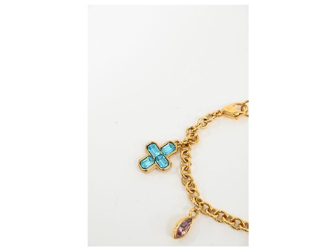 Swarovski Cross Charmed Bracelet in Gold Metal Golden - view 10