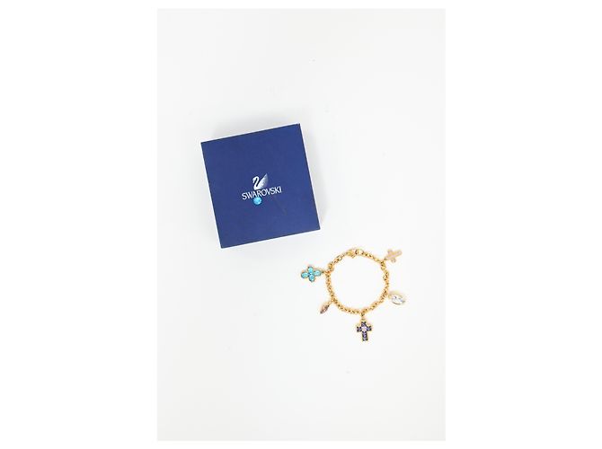 Swarovski Cross Charmed Bracelet in Gold Metal Golden - view 12