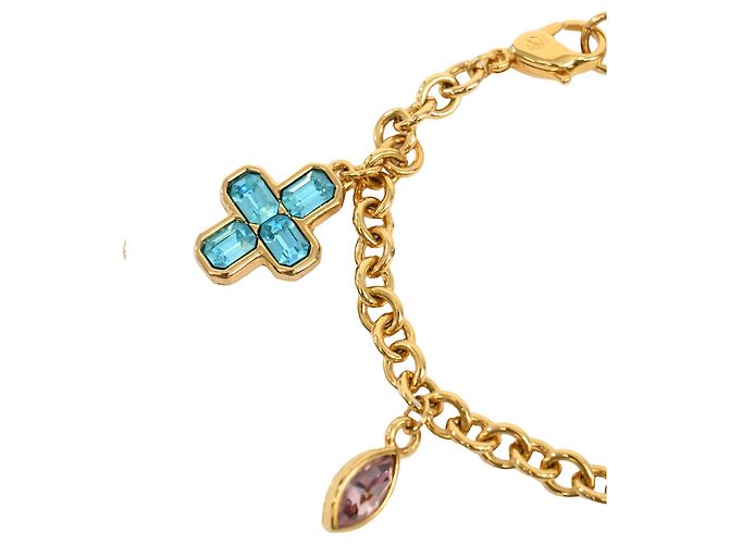 Swarovski Cross Charmed Bracelet in Gold Metal Golden - view 4