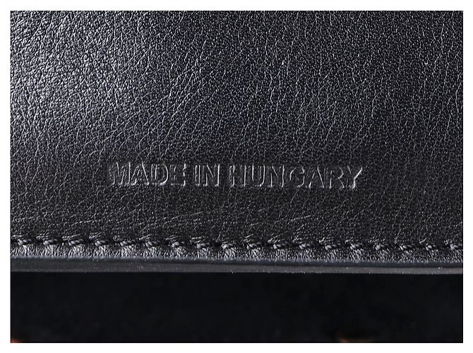 Borsa a mano Sophie Hulme Saddle Albion Box Tote in pelle nera - vista 15