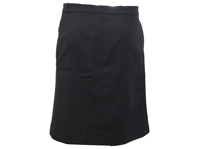 Minifalda de talle alto Ann Demeulemeester en lana negra - vista 3