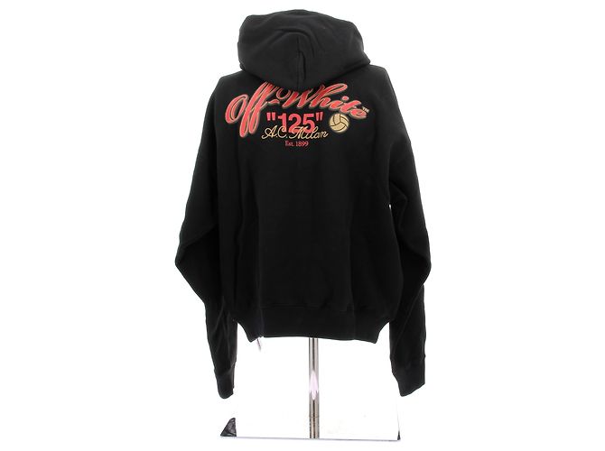 Off White OFF-WHITE Strickwaren & Sweatshirts T.International M Baumwolle Schwarz - Ansicht 2