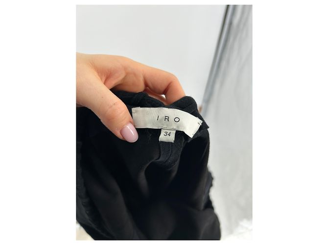 IRO Kleid T.FR 34 Leder Schwarz - Ansicht 5