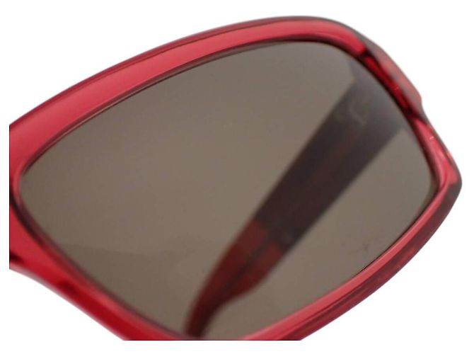 Occhiali da sole Christian Dior Sunstrass 2 con strass rosa e rosso. - vista 7