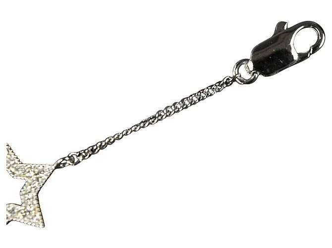Bracciale a catena a stella in strass argento Christian Dior - vista 3
