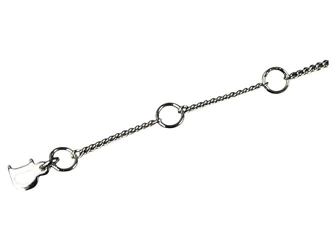 Bracciale a catena a stella in strass argento Christian Dior - vista 4