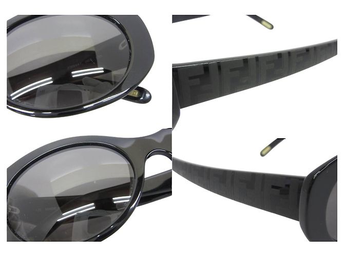 Occhiali da sole neri con logo monogramma Fendi FS 5147 Nero - vista 7