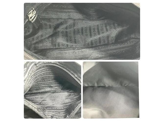 Borsa a tracolla incrociata in nylon nero con logo Prada Sport - vista 9
