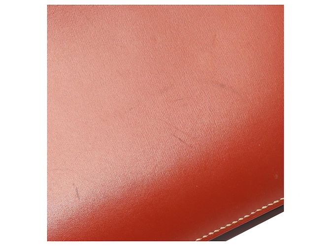 Clutch Lydie in vitello box marrone di Hermès - vista 10