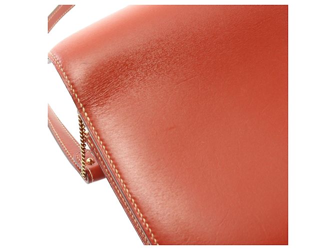 Clutch Lydie in vitello box marrone di Hermès - vista 9