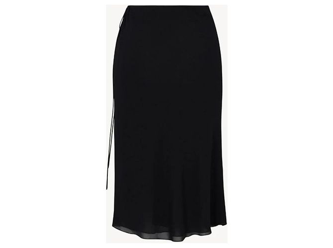 Autre Marque Falda Memphis de seda negra Negro - vista 2