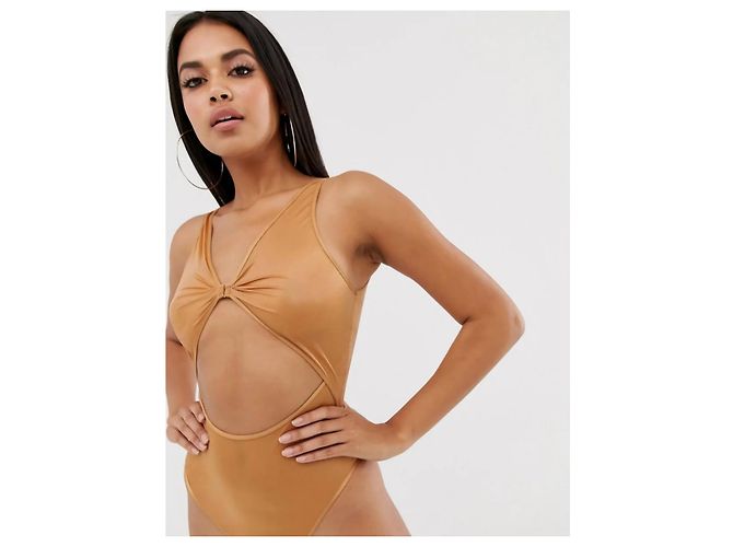 Fenty Savage x Fenty Cut Out Bodysuit Bronze - view 2