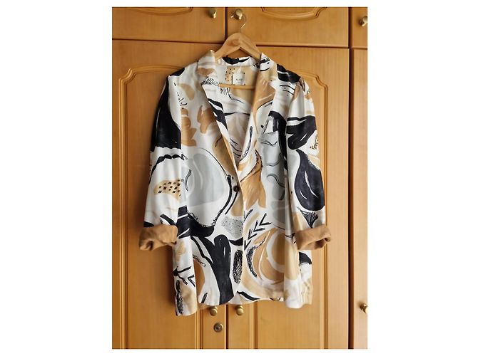 Autre Marque Blazer de seda Multicolor - vista 2