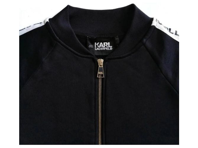 Giacca track Karl Lagerfeld nera Nero - vista 4