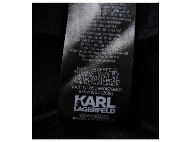 Giacca track Karl Lagerfeld nera Nero - vista 5