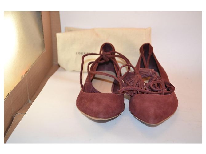 Loeffler Randall Ballerinas Wildleder bordeaux - Ansicht 2