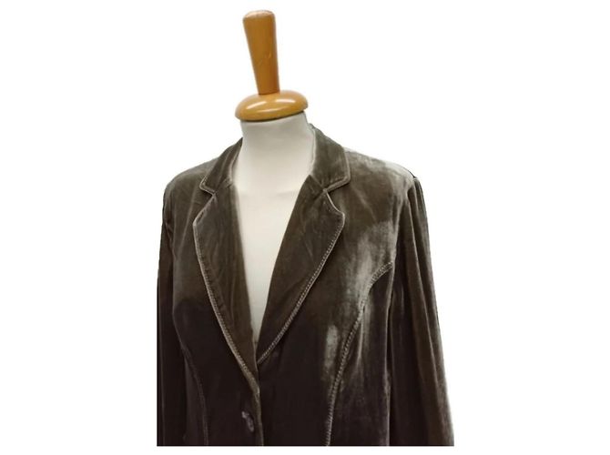 Gerard Darel Samtjacke Olivgrün - Ansicht 6