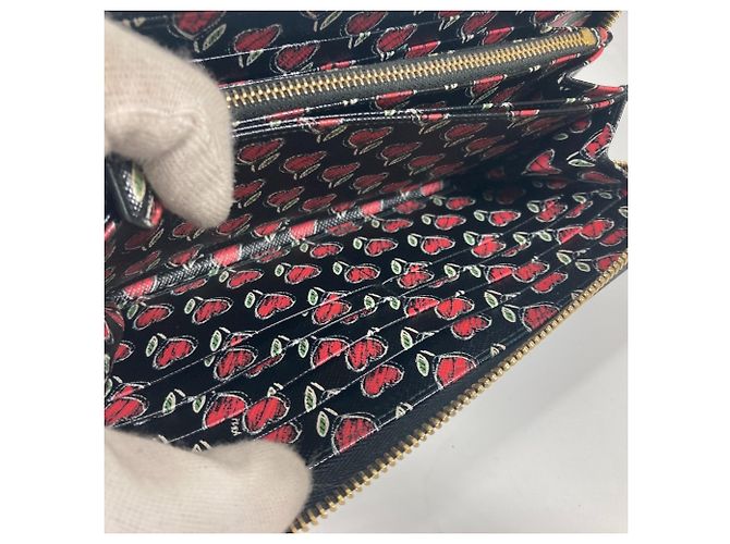 Prada Saffiano Leder Langbörse Schwarz - Ansicht 10