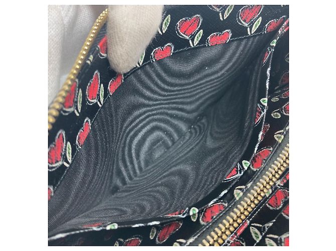 Prada Saffiano Leder Langbörse Schwarz - Ansicht 13