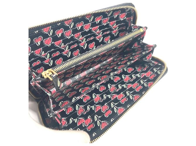 Prada Saffiano Leder Langbörse Schwarz - Ansicht 7