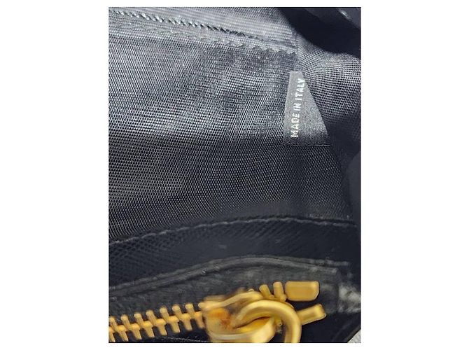 Prada Saffiano Lux Leder Klapp-Wallet Schwarz - Ansicht 8