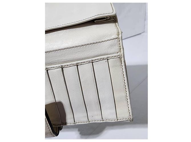 Gucci Shima Long Pelle e Tela Beige/Off-White Crema - vista 13