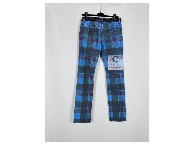 Chanel Nuevos Jeans Tartan Icon París / Edimburgo Azul - vista 10