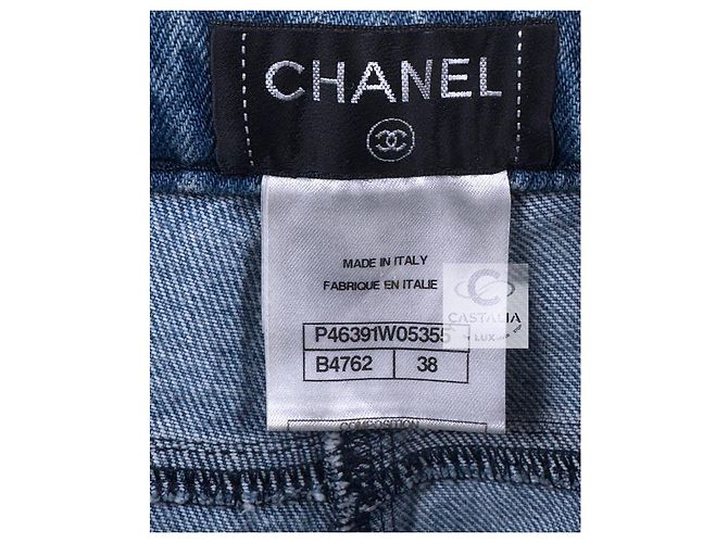 Chanel Nuevos Jeans Tartan Icon París / Edimburgo Azul - vista 11