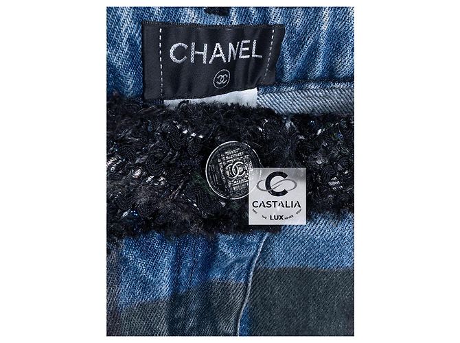 Chanel Nuevos Jeans Tartan Icon París / Edimburgo Azul - vista 8