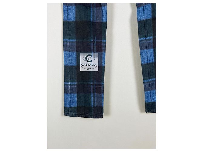 Chanel Nuevos Jeans Tartan Icon París / Edimburgo Azul - vista 9