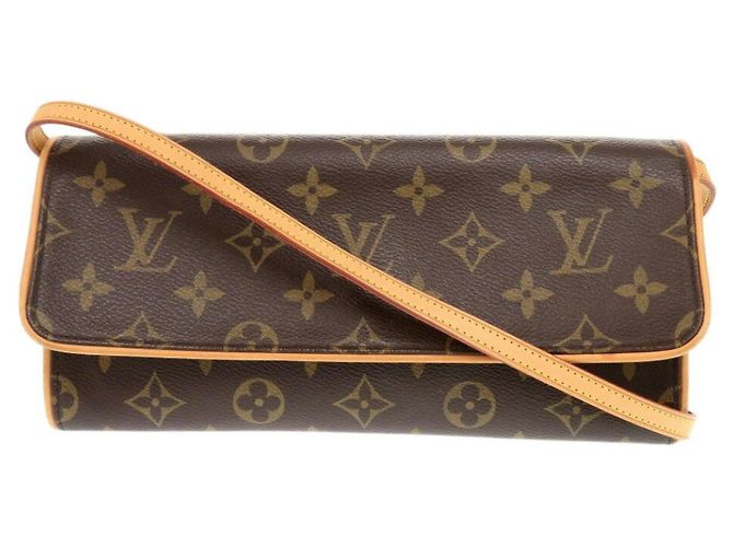 Borsa a Spalla Pochette Twin GM Monogramma Louis Vuitton Marrone - vista 2
