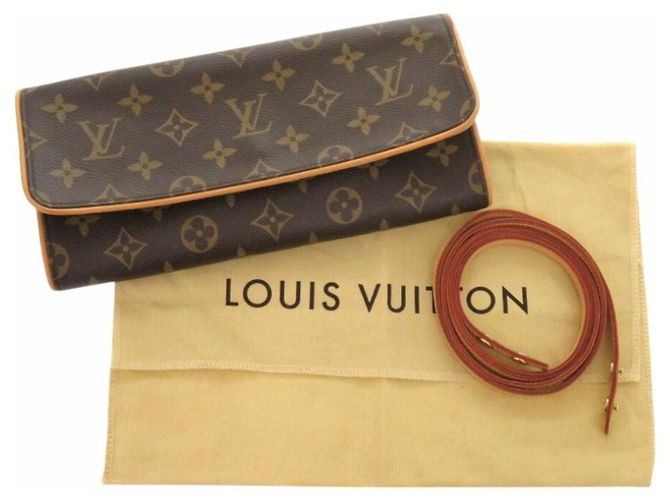 Borsa a Spalla Pochette Twin GM Monogramma Louis Vuitton Marrone - vista 3
