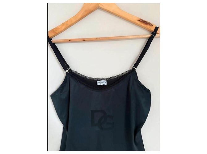 Camiseta de seda Dolce & Gabbana con encaje negro - vista 2