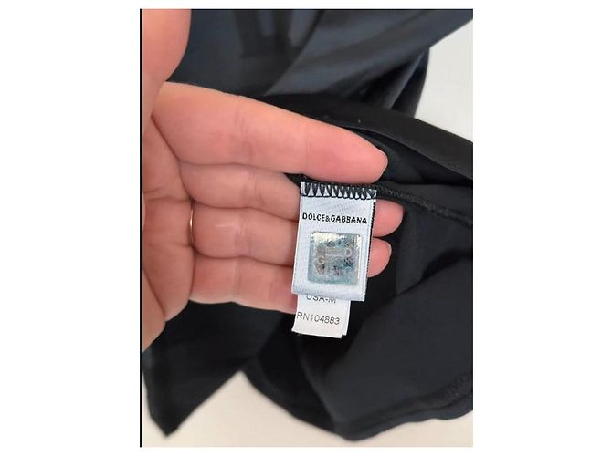 Camiseta de seda Dolce & Gabbana con encaje negro - vista 4