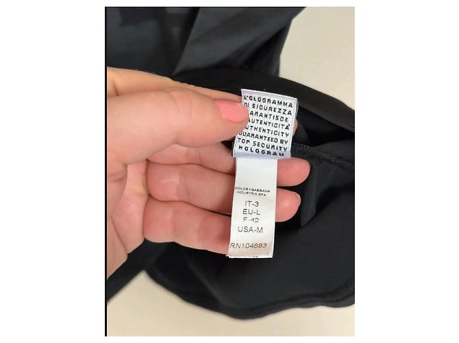 Camiseta de seda Dolce & Gabbana con encaje negro - vista 6