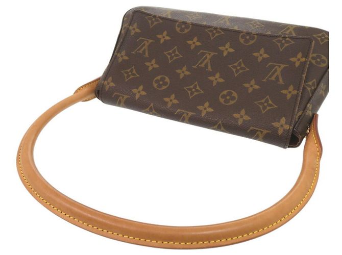 Bolsa de mão Mini Looping Monogram Louis Vuitton Marrom - vista 8