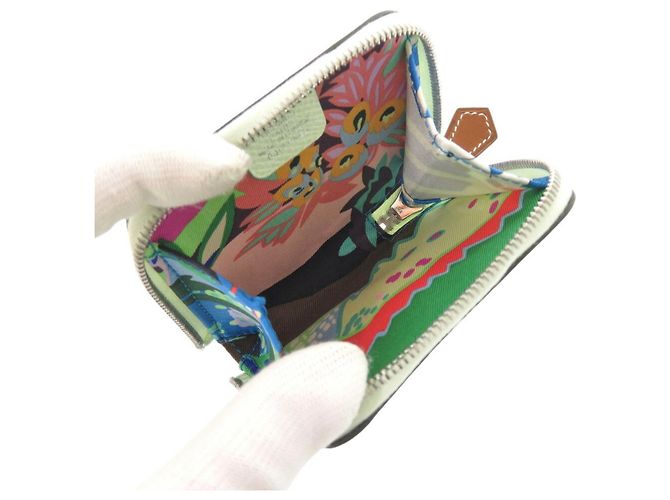 Monedero compacto mini de seda Azap de Hermès - vista 6