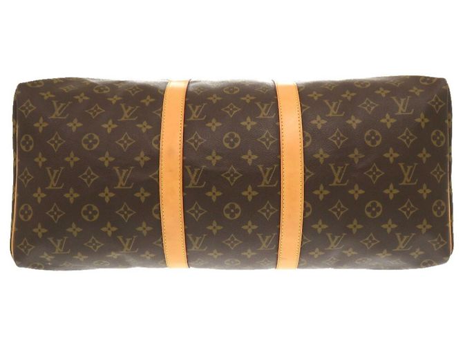 Borsa Boston Monogram Keepall 50 di Louis Vuitton Marrone Monogramma - vista 4