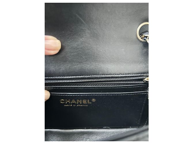 Timeless Chanel Mini borsa classica nera in agnello Nero - vista 6