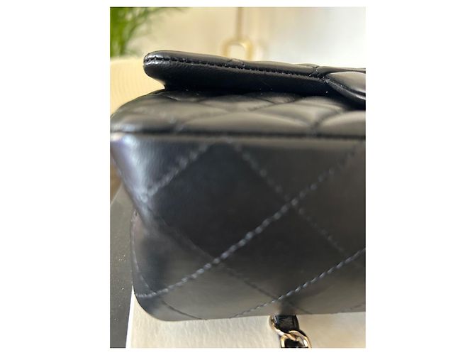 Timeless Chanel Mini borsa classica nera in agnello Nero - vista 8