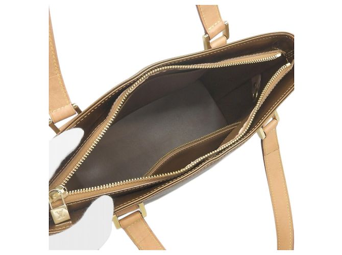 Borsa Tote Houston in Monogram Vernis di Louis Vuitton Bronzo - vista 3
