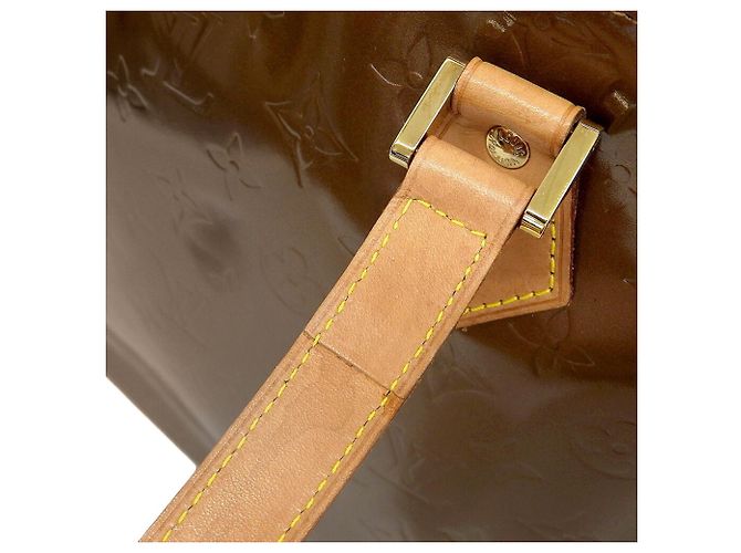 Borsa Tote Houston in Monogram Vernis di Louis Vuitton Bronzo - vista 5