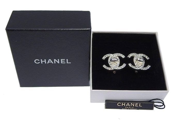Chanel Coco Mark Clip Ohrringe Silber - Ansicht 5