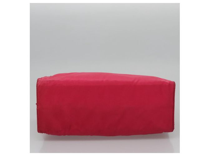 PRADA Borsa a mano in nylon rosa Auth 109805 - vista 5